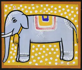 Roy, Jamini (Artist). Untitled (Elephant), n.d. | Painting