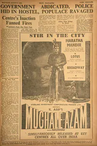 Mughal-E-Azam . In <i>Blitz.</i> 06 August 1960 | Film Review | 00142635