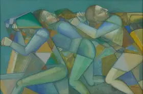 Goswami, Neeraj (Artist). Marathon, 2005 | Painting