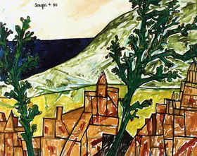 Souza, F.N. (Artist). Goa Landscape, 1990 | Painting