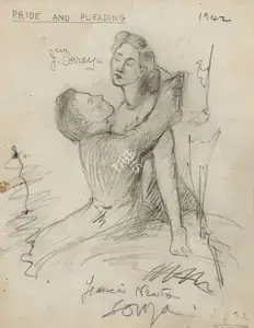 Souza, F.N. (Artist). Pride & Pleading, 1942 | Drawing