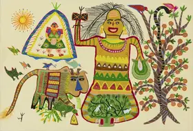 Baiga, Jodhaiya Bai (Artist). Untitled, 2018 | Painting