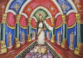 Pushpamala (Artist). Motherland: Lioness and Blood, 2011 | Print