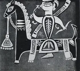 Roy, Jamini (Artist). Horse and Rider, n.d. | Painting