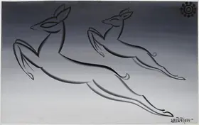 Roy, Jamini (Artist). Untitled (Prancing Deer), n.d. | Painting