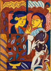 Subramanyan, K.G. (Artist). Ragini Vibhas, 2003 | Painting