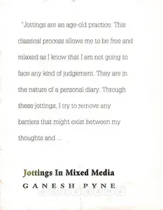 Pyne Ganesh Artist Jottings in Mixed Media by Ganesh Pyne 1996 Solo Exhibition Catalogue 00882578