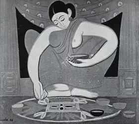 Chavda, Shiavax (Artist). Rangoli, 1946 | Painting