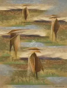 Sabavala, Jehangir (Artist). And the Paddy was not Yet Long, 1968 | Painting