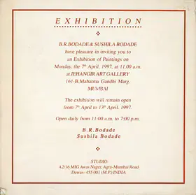 An Exhibition of Paintings, 1997 | Group Exhibition Invitation | 00858830