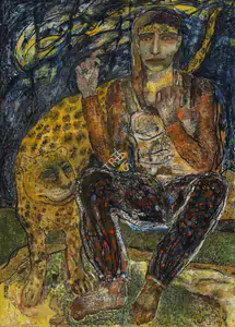 Chakravarty, Jayashree (Artist). Power, 1987 | Painting