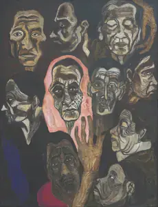 Banik, Eleena (Artist). The Mass, n.d. | Painting