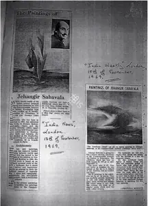 Mohanti, Prafulla (Writer). Paintings of Jehangir Sabavala, 18 September 1969 | Newspaper Clipping | 00728495