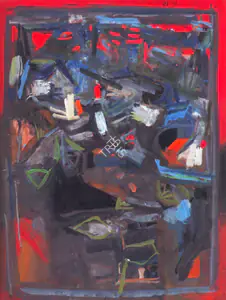Raza, S.H. (Artist). Paysage, 1958 | Painting
