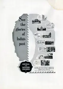 Unknown (Advertiser). See the Glories of India's past- Central and Western Railways, n.d. | Advertisement
