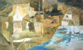 Ramkumar (Artist). Benaras, 1996 | Painting