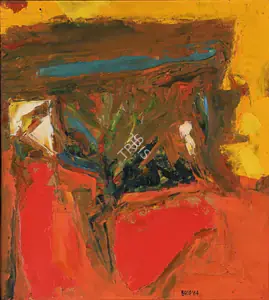 Raza, S.H. (Artist). L'arbre, 1964 | Painting