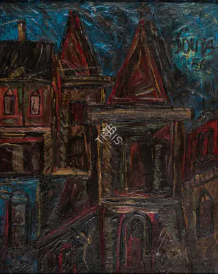 Souza, F.N. (Artist). Untitled, 1956 | Painting