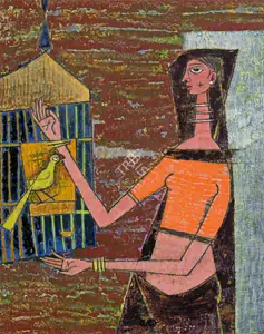 Dave, Shanti (Artist). Untitled, 1956 | Painting