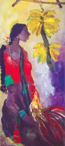 Mani, J. M. S. (Artist). Badami Series, n.d. | Painting