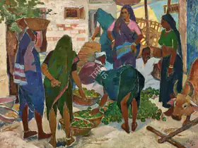 Satwalekar, Madhav (Artist). Untitled, 1987 | Painting