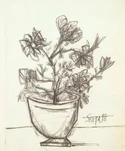 Souza, F.N. (Artist). Untitled, 1958 | Drawing
