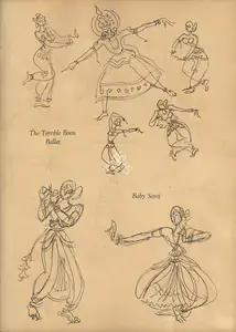Chavda, Shiavax (Artist). The Terrible Boon Ballet, n.d. | Drawing