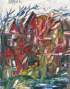 Souza, F.N. (Artist). Untitled, 1963 | Painting