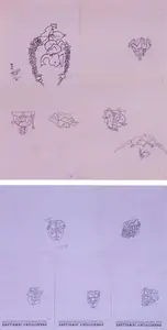 Husain, M.F. (Artist). Design of Jewels, 1986 | Drawing