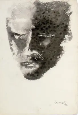 Padamsee, Akbar (Artist). Untitled (Head), 1992 | Painting
