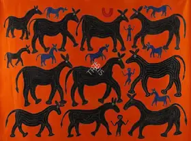 Bai, Lado (Artist). Untitled (Bhil Painting), n.d. | Painting