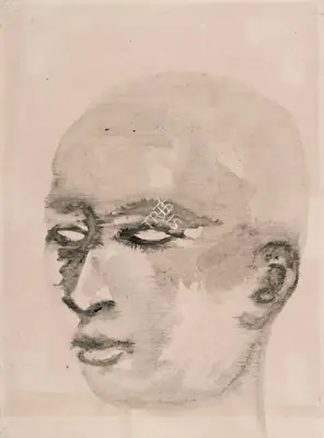 Padamsee, Akbar (Artist). Untitled (Head), 1980 | Drawing