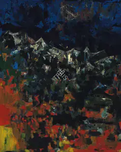 Raza, S.H. (Artist). L'Orage (The Tempest), 1958 | Painting