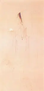 Chughtai, M.A.R. (Artist). Lady Holding A Flower, 1996 | Painting