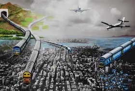 Devidayal, Meera (Artist). Glimpses of My City, 2015 | Painting