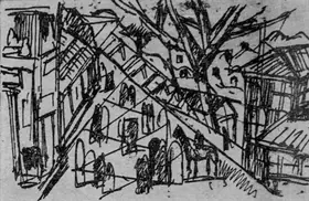 Mukherjee, Benode Behari (Artist). Drawing, n.d. | Drawing