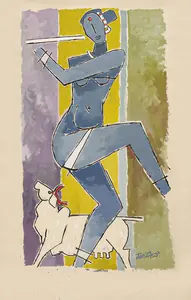 Husain, M.F. (Artist). Untitled, c.1980 | Painting
