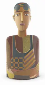 Chintala, Jagdish (Artist). Man at Miami Beach, 2000 | Sculpture