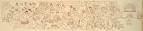 Unknown (Artist). The Fainting of the Queen at the Tusks of the Bodhisattava, Late 1st Century B.C. | Sketch