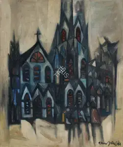 Narayanan, Akkitham (Artist). Untitled, 1966 | Painting