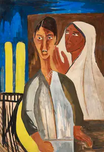 Ramkumar (Artist). Untitled (Couple), c. early 1950s | Painting