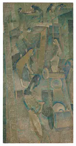 Bendre, N.S. (Artist). Untitled (Construction), 1987 | Painting
