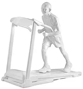 Roy, Debanjan (Artist). Gandhi On Treadmill, 2015 | Sculpture