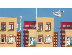 Banerjee, Sarnath (Artist). The Ascent of Avinash Deshpande (Bicarbonates), 2011 | Painting