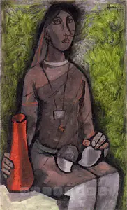 Husain, M.F. (Artist). Untitled, 1958 | Painting