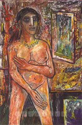 Souza, F.N. (Artist). Indian Girl, 1962 | Painting