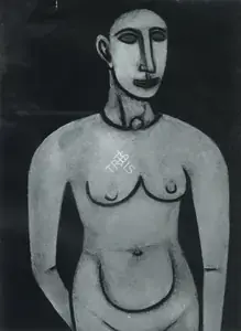 Padamsee, Akbar (Artist). Woman, n.d. | Painting