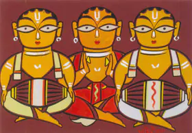 Roy, Jamini (Artist). Untitled (Three Musicians), n.d. | Painting