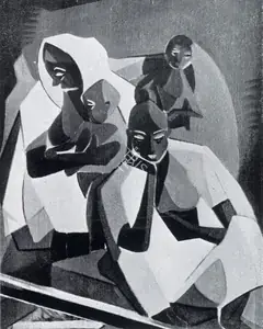 Sabavala, Jehangir (Artist). They Sit and Wait, n.d. | Painting