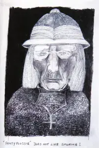 Khanna, Krishen (Artist). Aunty Flossie, n.d. | Drawing